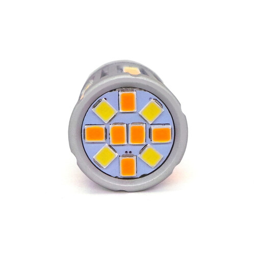 2 pcs W21/5W LED bulb 7443 12-24V white-orange without error 1