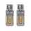 2 pcs W21/5W LED bulb 7443 12-24V white-orange without error 9