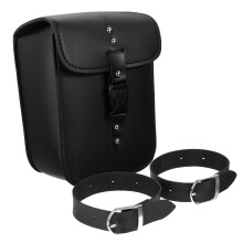 4Pièces Sacoche , Cuir Noir, Grande Capacité Et Étanche