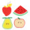 8Pièces Éponge Douche Fruits Enfants Texture Douce 7