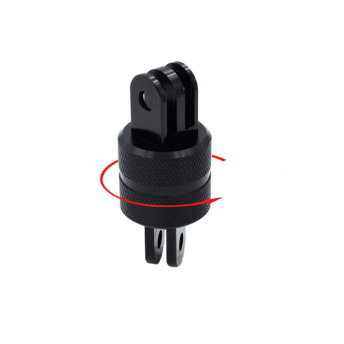 2Pièces Fixation Casque Aluminium Et ABS Noir Pour Caméra