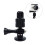 2Pièces Fixation Casque Aluminium Et ABS Noir Pour Caméra 8