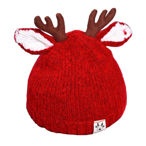 3Pièces Chapeaux Laine Enfants Extensible Hiver