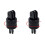 2Pièces Fixation Casque Aluminium Et ABS Noir Pour Caméra 2