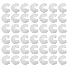 100Pièces Housses Jetables En Tissu Non Pour Oreillers U Blancs