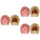 6Pièces Bonnet Turban Coton Élastique Décoratif 5