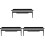 3Pièces Support Étagère Ajustable Pour Écran TV Ordinateur Noir 2