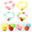 8Pièces Colliers Chat Élasticité Peluche Multicolore Pour Déguisement 8