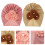 6Pièces Bonnet Turban Coton Élastique Décoratif 9