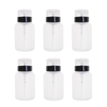 12Pcs Nail Polish Empty Pump Bottles Transparent for Cosmetic Liquids
