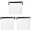 3Pièces Boîte De Rangement Alimentaire Animaux Usage Intérieur Noir 2