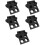 10Pièces Support Noir Réutilisable 6 Trous Pour Café 7