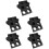 10Pièces Support Noir Réutilisable 6 Trous Pour Café 6