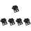10Pièces Support Noir Réutilisable 6 Trous Pour Café 5