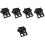 10Pièces Support Noir Réutilisable 6 Trous Pour Café 4