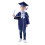 2Pièces Enfants Bleu Marine Lavable Réutilisable Graduation 6