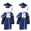 2Pièces Enfants Bleu Marine Lavable Réutilisable Graduation 2