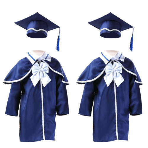 2Pièces Enfants Bleu Marine Lavable Réutilisable Graduation 1