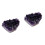 2Pièces Naturels Améthystes Pour Ornements DIY Violet 4
