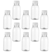 40Pièces Bouteilles Lait Transparent Réutilisables Solides