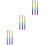 3Ensembles Outils Nail Art Tête Fine Colorée 5