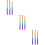 3Ensembles Outils Nail Art Tête Fine Colorée 9