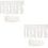 2Pièces Accessoire Dentelle Blanche DIY Couture Robe Table 6