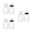 6Pièces Flacons Pour Vernis Couleur Assortie Solides 9