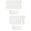 2Pièces Accessoire Dentelle Blanche DIY Couture Robe Table 7