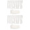 2Pièces Accessoire Dentelle Blanche DIY Couture Robe Table 5