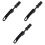 3Pièces Skewer Vélo Libération Rapide Aluminium Noir Usage Réparation 3