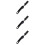 3Pièces Skewer Vélo Libération Rapide Aluminium Noir Usage Réparation 8