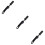 3Pièces Skewer Vélo Libération Rapide Aluminium Noir Usage Réparation 9