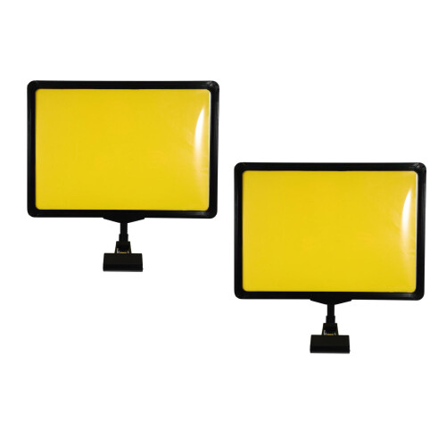 2Pièces Support D'étiquette Portable Pour Vitrine Et Événements 1