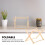 1Ensemble Porte-Revue En Bois Avec Structure Macramé Pour Décor 3
