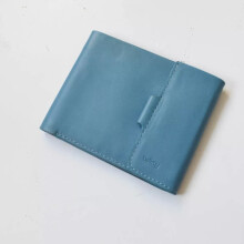 Bellroy Coin Fold Wallet HIGH Euro/Pounds Leather Artic Blue Emerald