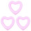3Pièces Accessoires Piscine Gonflables Rose PVC Résistant 2