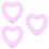 3Pièces Accessoires Piscine Gonflables Rose PVC Résistant 7