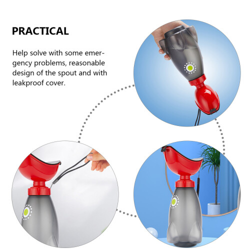 Rouge PP Portable Urinal Bébé Compact Usage Répété 2