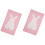 2Pièces Plaid Bébé Rose Tricot Pour Lit Voyage 2