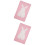 2Pièces Plaid Bébé Rose Tricot Pour Lit Voyage 5