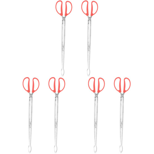 6Pièces Pinces Longues Assorties Pour Bbq Camping Feu De 1