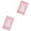 2Pièces Plaid Bébé Rose Tricot Pour Lit Voyage 3