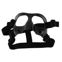 Verstellbarer transparenter Nasenschutz aus Kunststoff für Sport, universell passend, schwarz