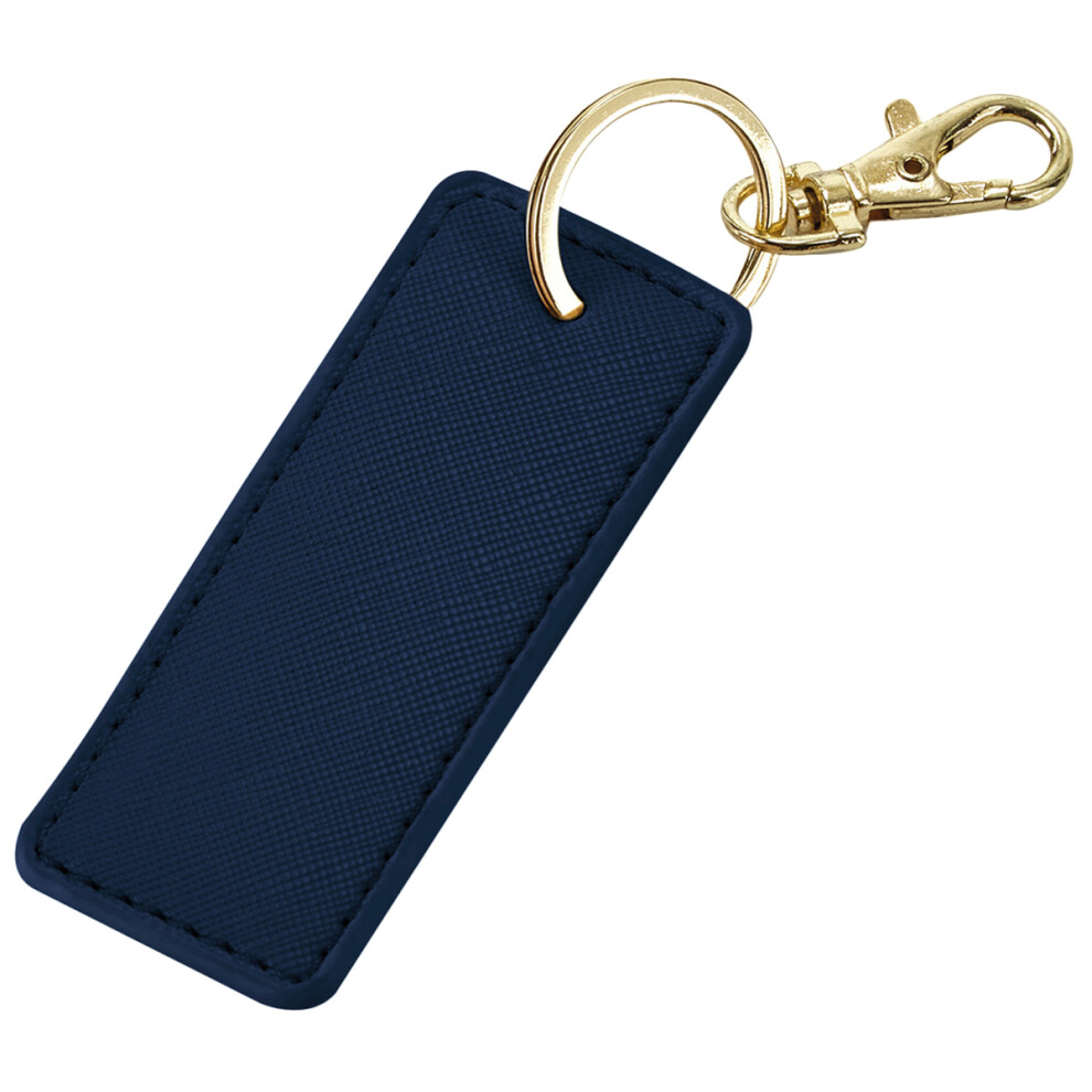 Bagbase (One Size, Navy) Boutique Leather-Look Pu Keyclip Blue,Multicoloured