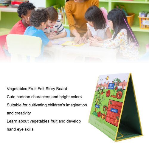 Gemüse Obst Filztafel Geschichten-Set Polyester 2