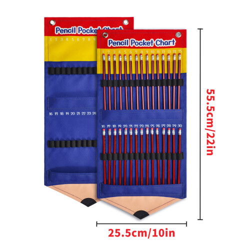 Portable Classroom Pencil Storage Dispenser Wall Pocket Organisation System 1