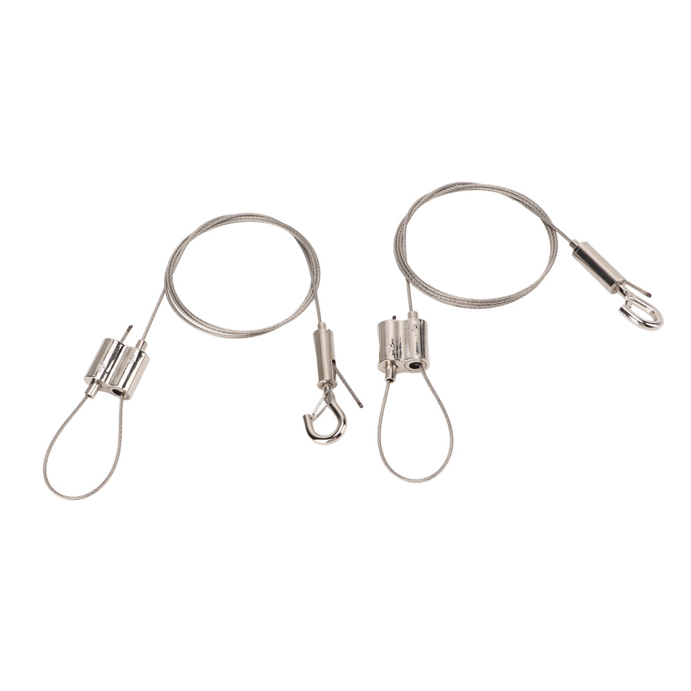 2Pcs Adjustable Stainless Steel Picture Hanging Wire System 30Kg 100Cm 8771390313514