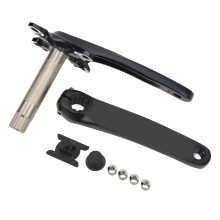 Lightweight Bicycle Crankset for Mountain Bikes, 170mm Aluminum Crank with Square Taper Bottom Bracket, Easy to Install Crankset with104BCD