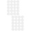 40Pièces Plaques Mesh Blanche Pour Couture DIY Accessoires 7